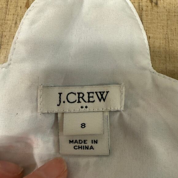 J.Crew Women’s 8‎ Floral Printed scalloped cami top Sleeveless Tank - Picture 3 of 10